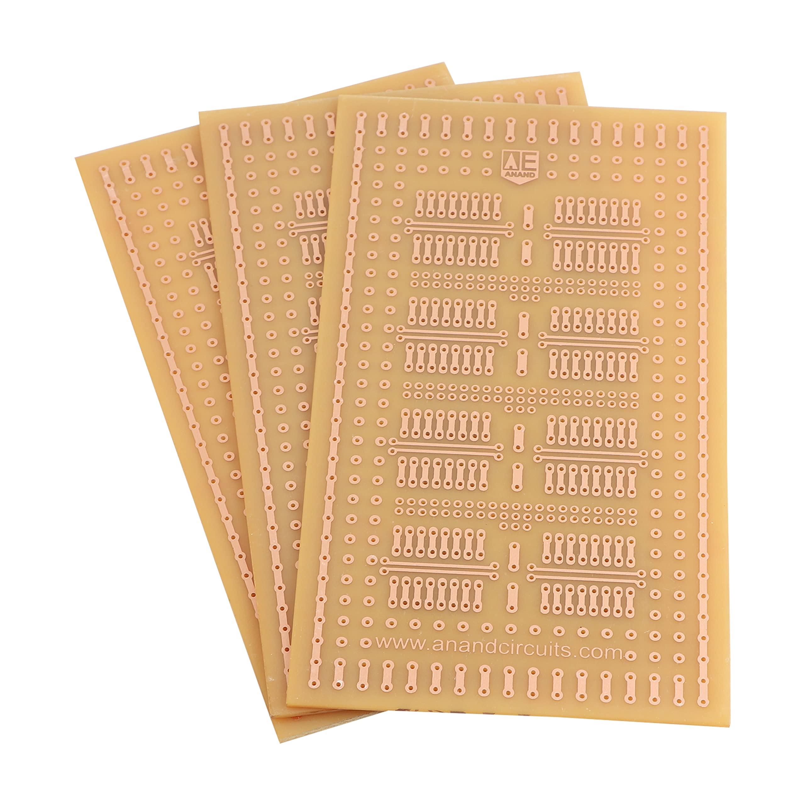 PCB (160mm x 90mm) FR2 - A Grade Material - 3 Units - General Purpose Printed Circuit Board - Stripboard, Breadboard DIY