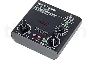 Professional Vacuum Tube Preamp for Crystal-Clear Sound: Behringer MIC500USB Audiophile Tube Preamplifier