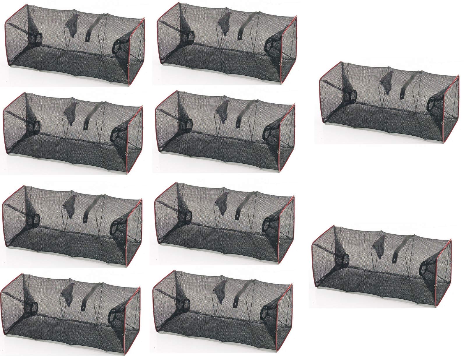 Pescasubito.com Stock 10 Nasse Trappole Inganno Pesca Pesci Gamberi Seppie Granchi Nassa Mare