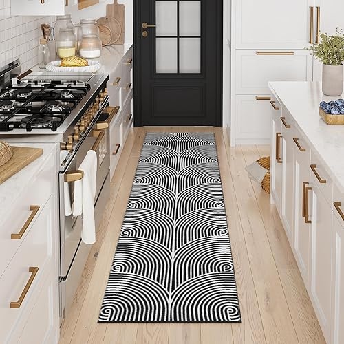 Miniatura 17 de Tiffasea Tapetes para puerta de interior, alfombra de área pequeña lavable beige de 2 x 3 pies, tapete reversible para puerta delantera, alfombra