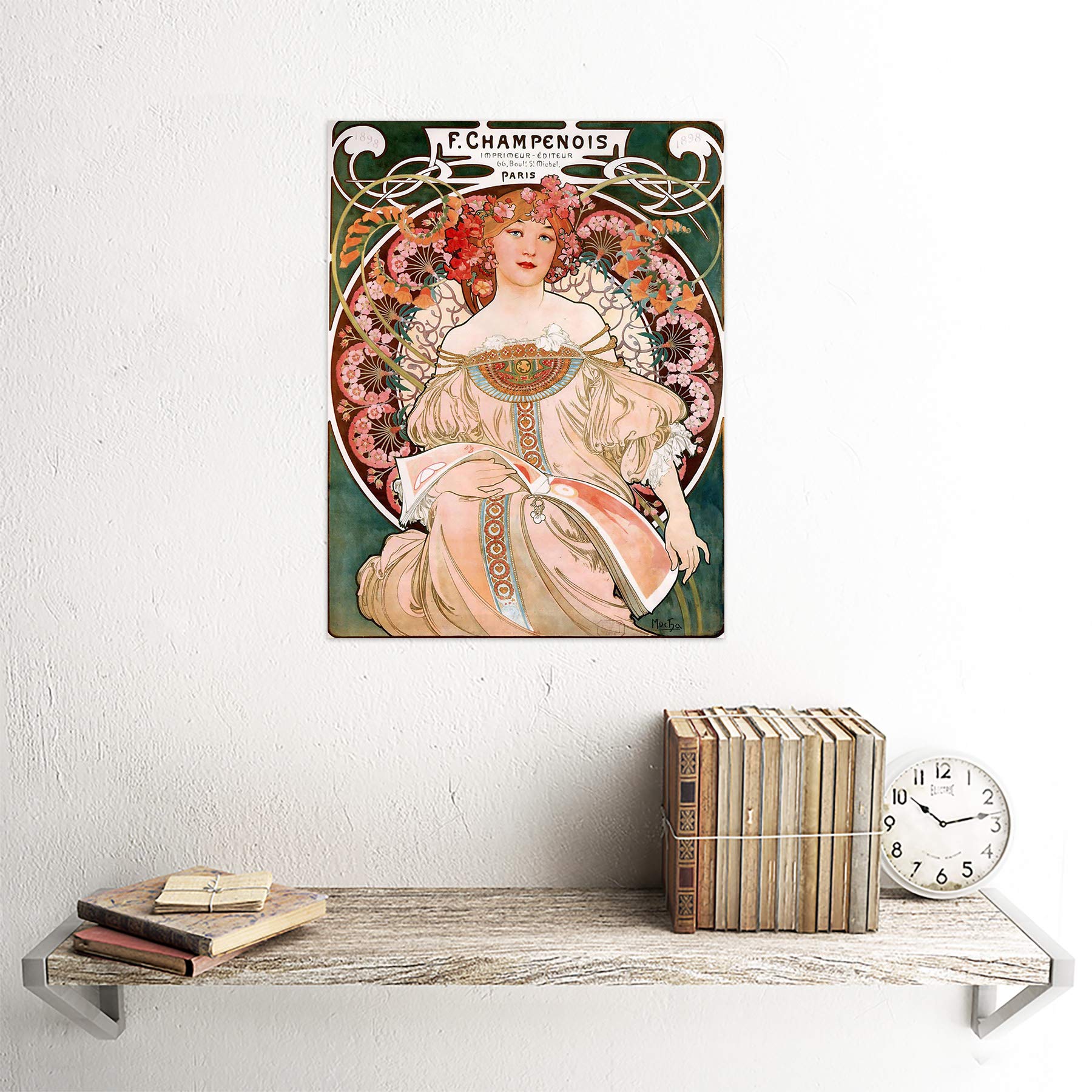Amazon｜Alphonse Mucha Champenois Old Master Painting Art Print