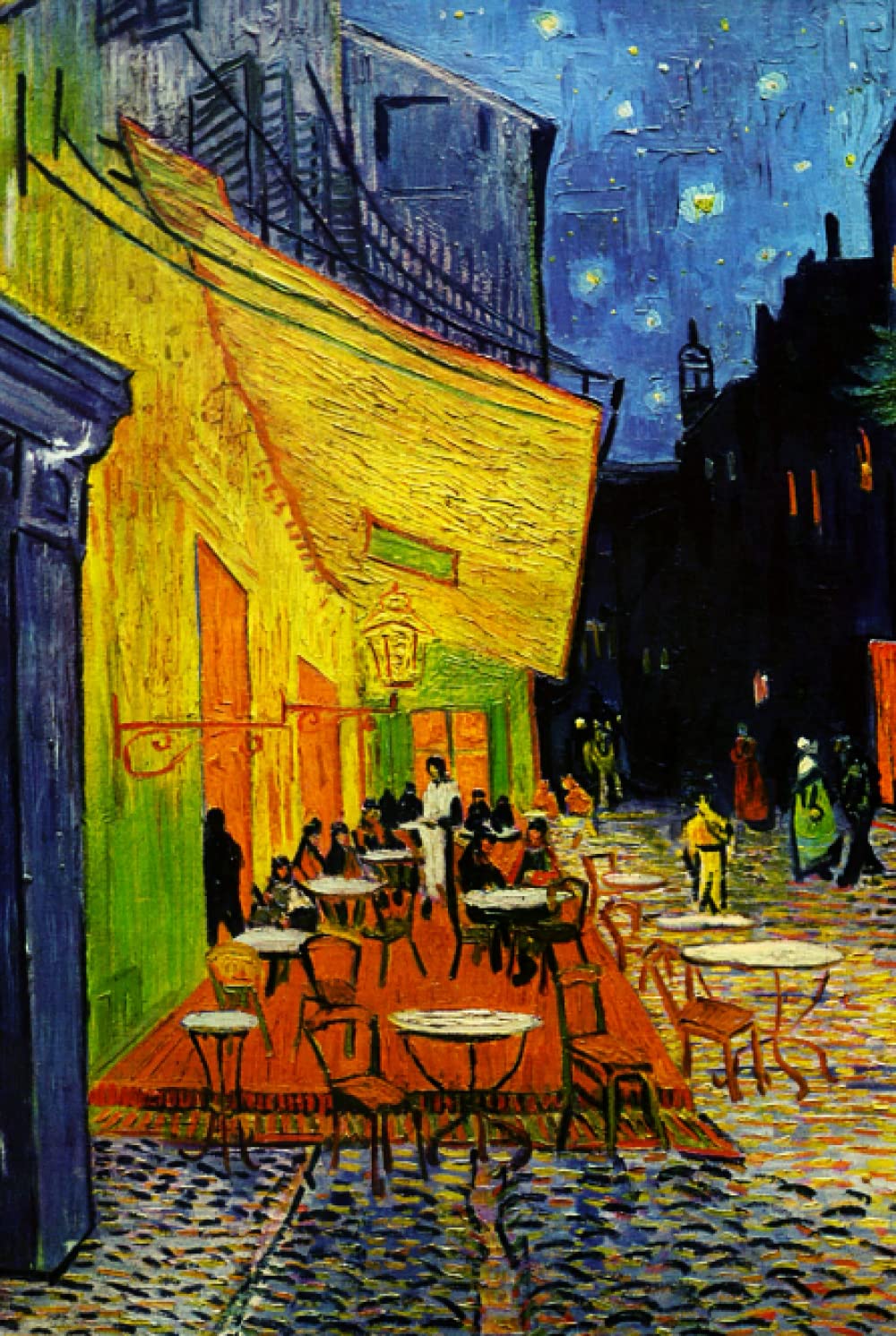 Vincent Van Gogh Café Terrace at Night Notebook: Van Gogh Lined Journal - Hardcover