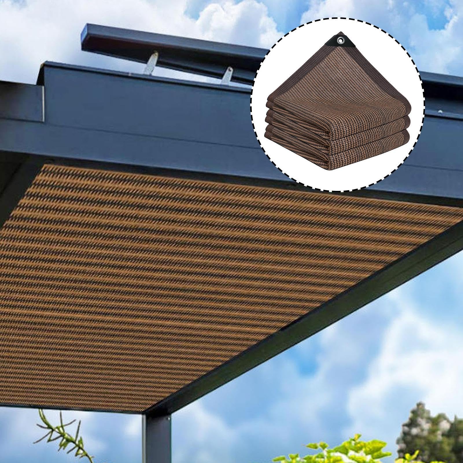 Red de protección solar para patio con bloqueo de rayos UV
