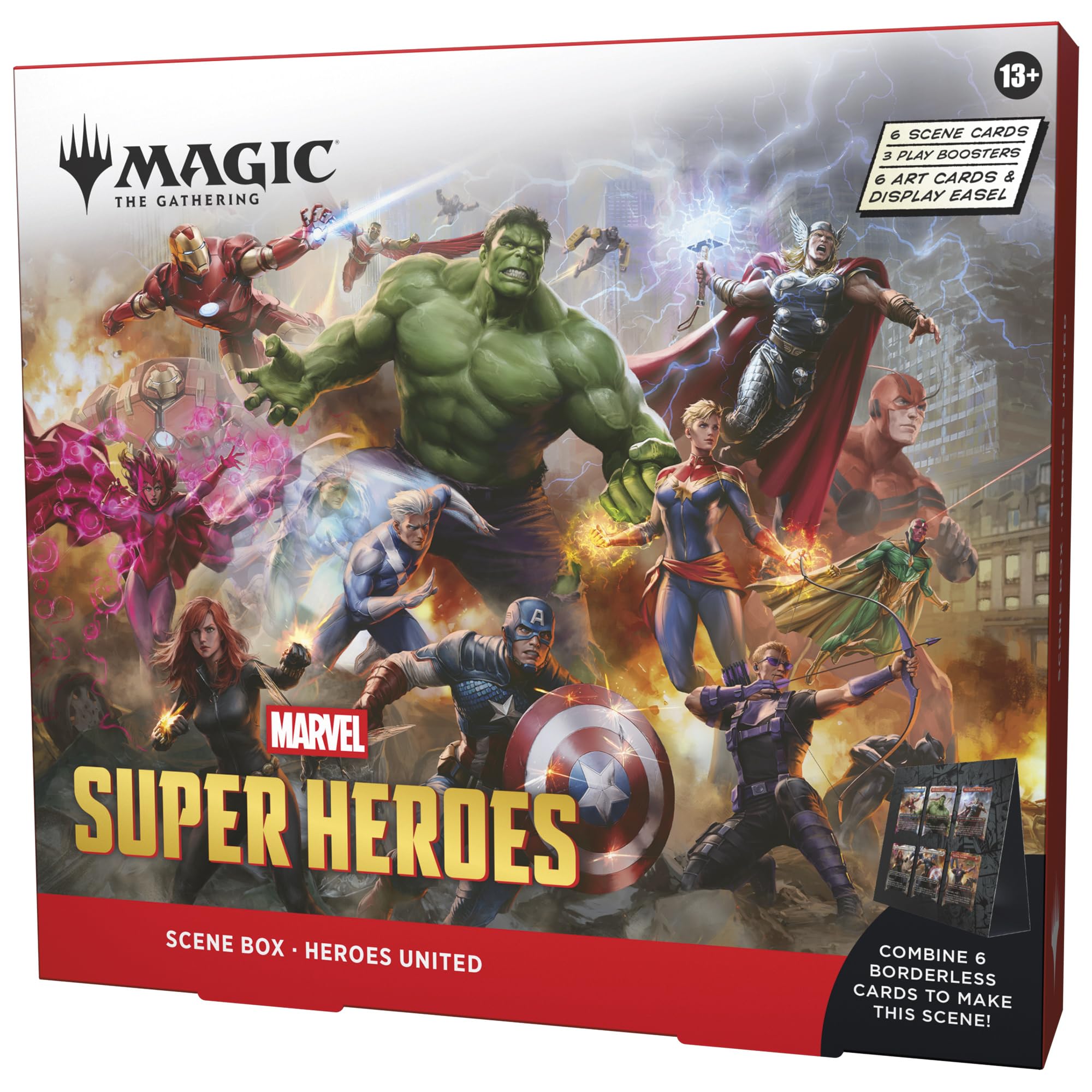 Amazon.com: Magic: The Gathering | Marvel Super Heroes Scene Box - Heroes  United