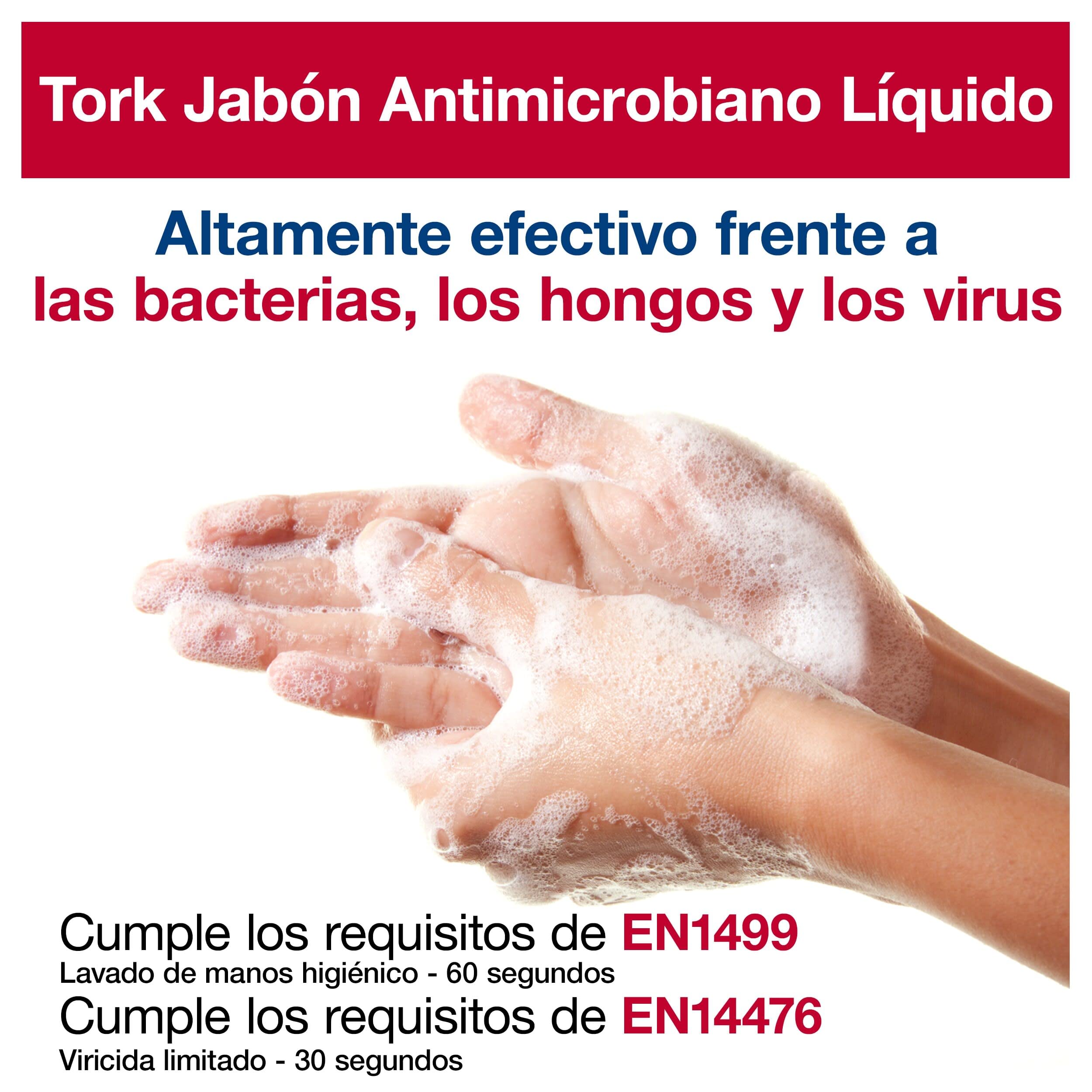 Tork Jabón Líquido para Manos sin fragancia S1/S11, Disolvente de grasas, 1 × 1000 ml, 420810