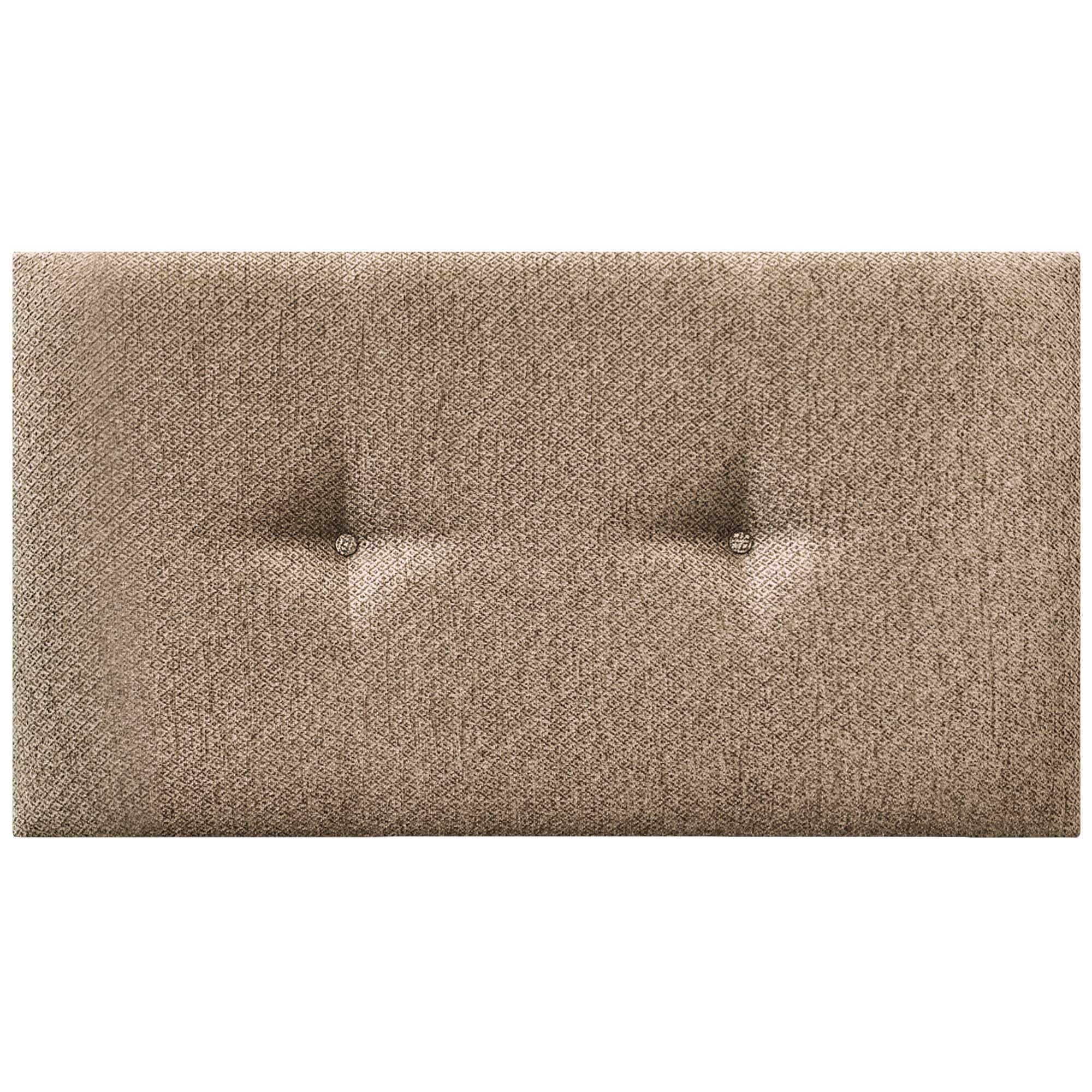 DHOME Tête de Lit Tapissée en Tissu Luxury Uni avec Boutons Tête de Lit Capitonnée pour Lit de Luxe (Golden Wood, 95x50cm)