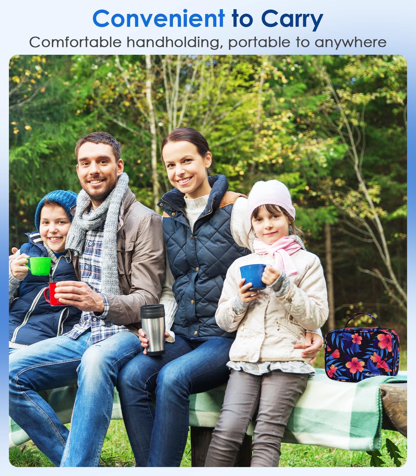 Glucoracy Estuche de viaje enfriador de insulina, bolsa grande de refrigeración de medicamentos con 4 paquetes de hielo reutilizables para bolígrafos de insulina y suministros para diabéticos,