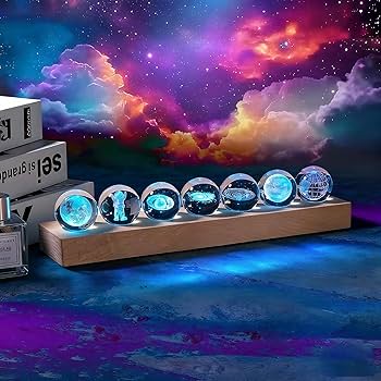 Amazon.co.jp : Aoyosic 7個 惑星クリスタルボール ナイトライト 天体 Amazon.co.jp : Aoyosic 7個 惑星クリスタルボール ナイトライト 天体