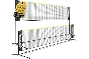 Boulder Badminton Pickleball Net - Adjustable Portable Net