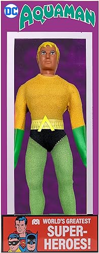 MEGO CORPORATION Figura de acción de Aquaman del 50 aniversario de los superhéroes del mundo, multicolor