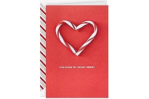 Hallmark Signature Holiday Card for Significant Other: Candy Cane Heart