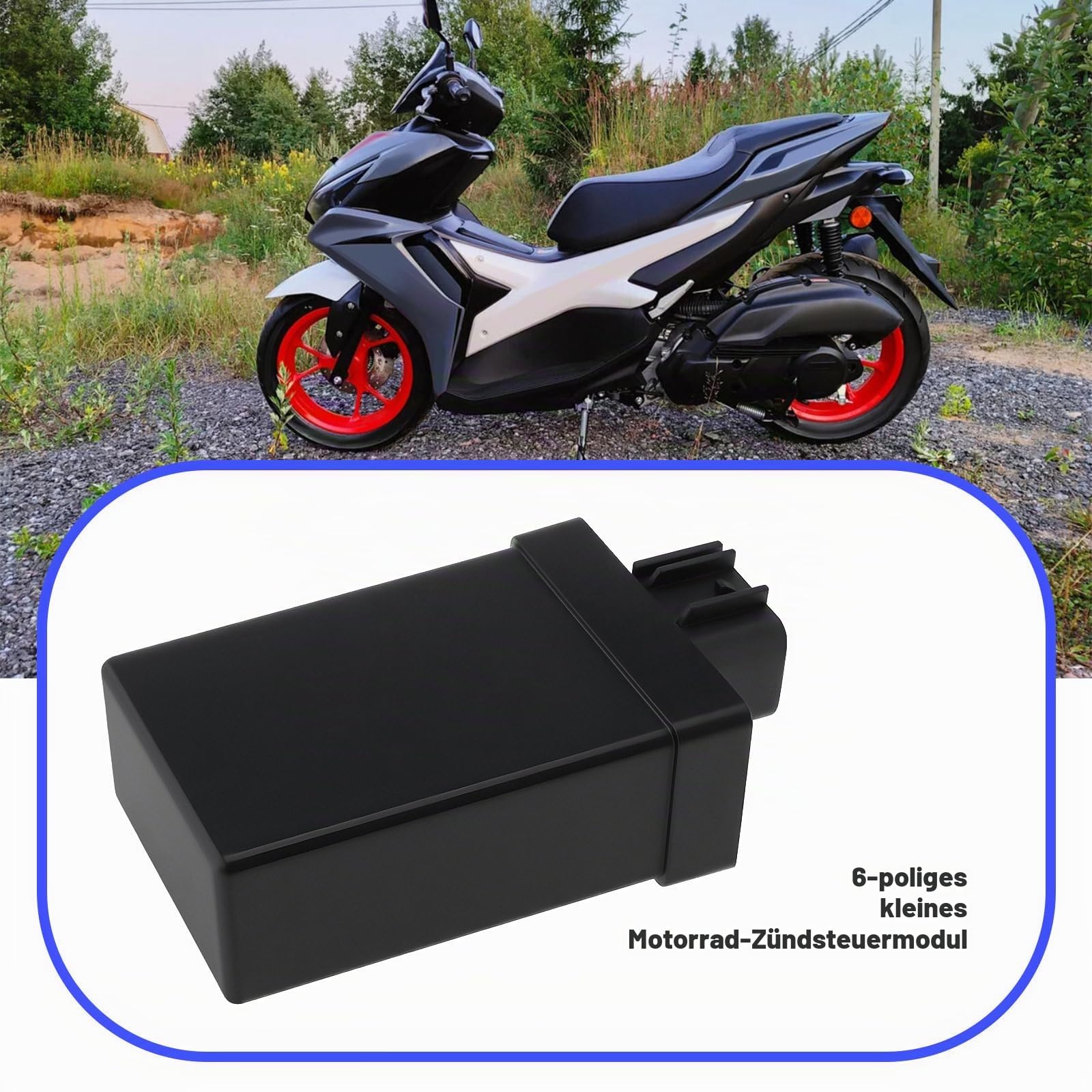 ECSiNG 6-polige Motorräder-Sport-CDI 5BM-H5540-00 Kompatibel mit Yamaha AEROX NEOS NEO S Jog MBK Nitro 50