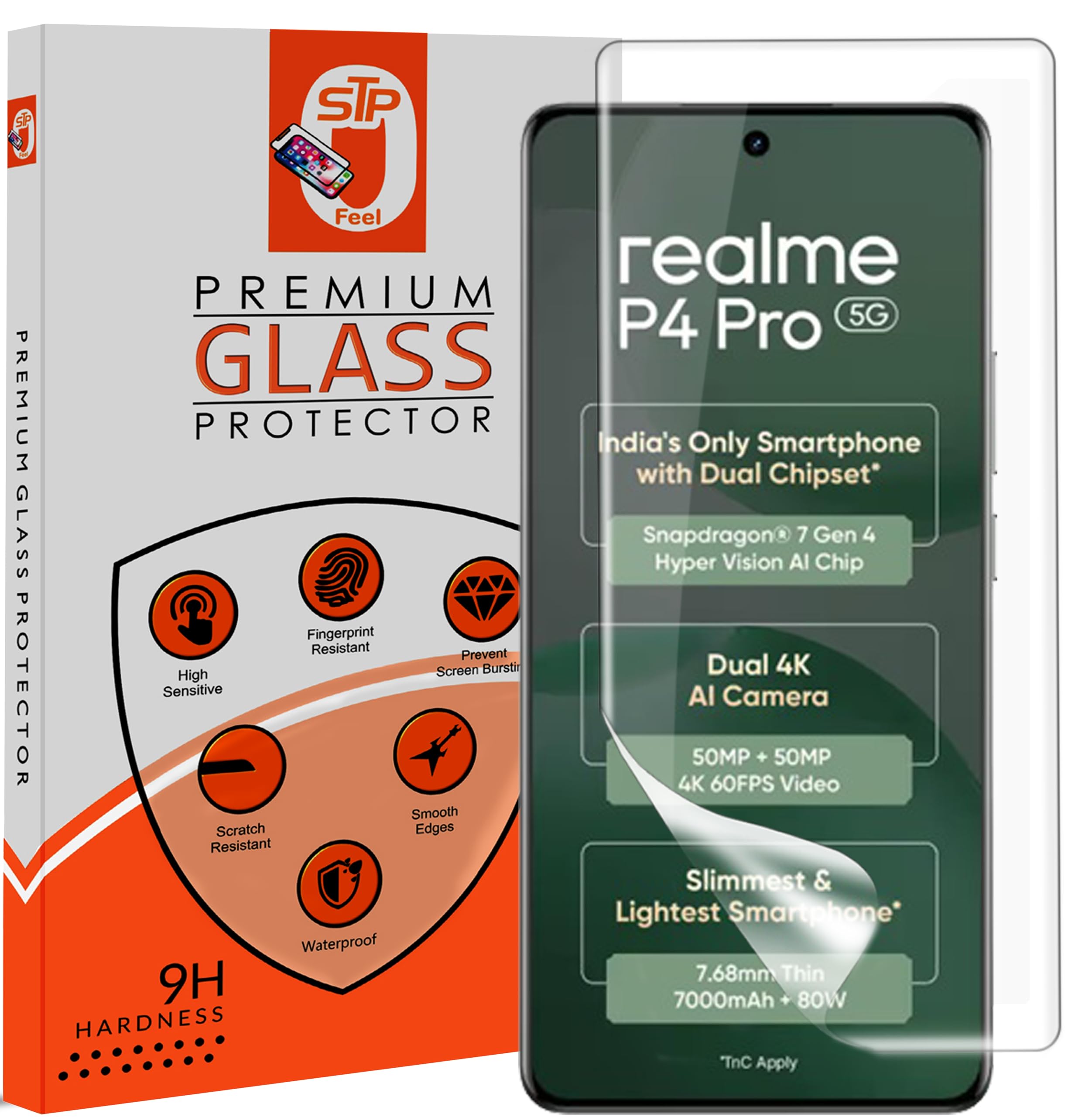 1 Pack Unbreakable Membrane Screen Protector Guard Compatible For Realme P4 Pro 5G, 6.8 Inch | Hydrogel Membrane Ultra Smooth Touch with Finger Print Support - HD/3 Months Warranty-picture-19