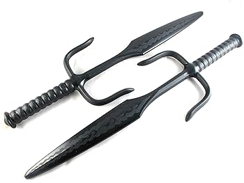 サイ　古武道具　50CM 黒　２本セット Amazon | 剣道防具セット 西日本武道具 頂 黒 6mm総織刺 (幼年