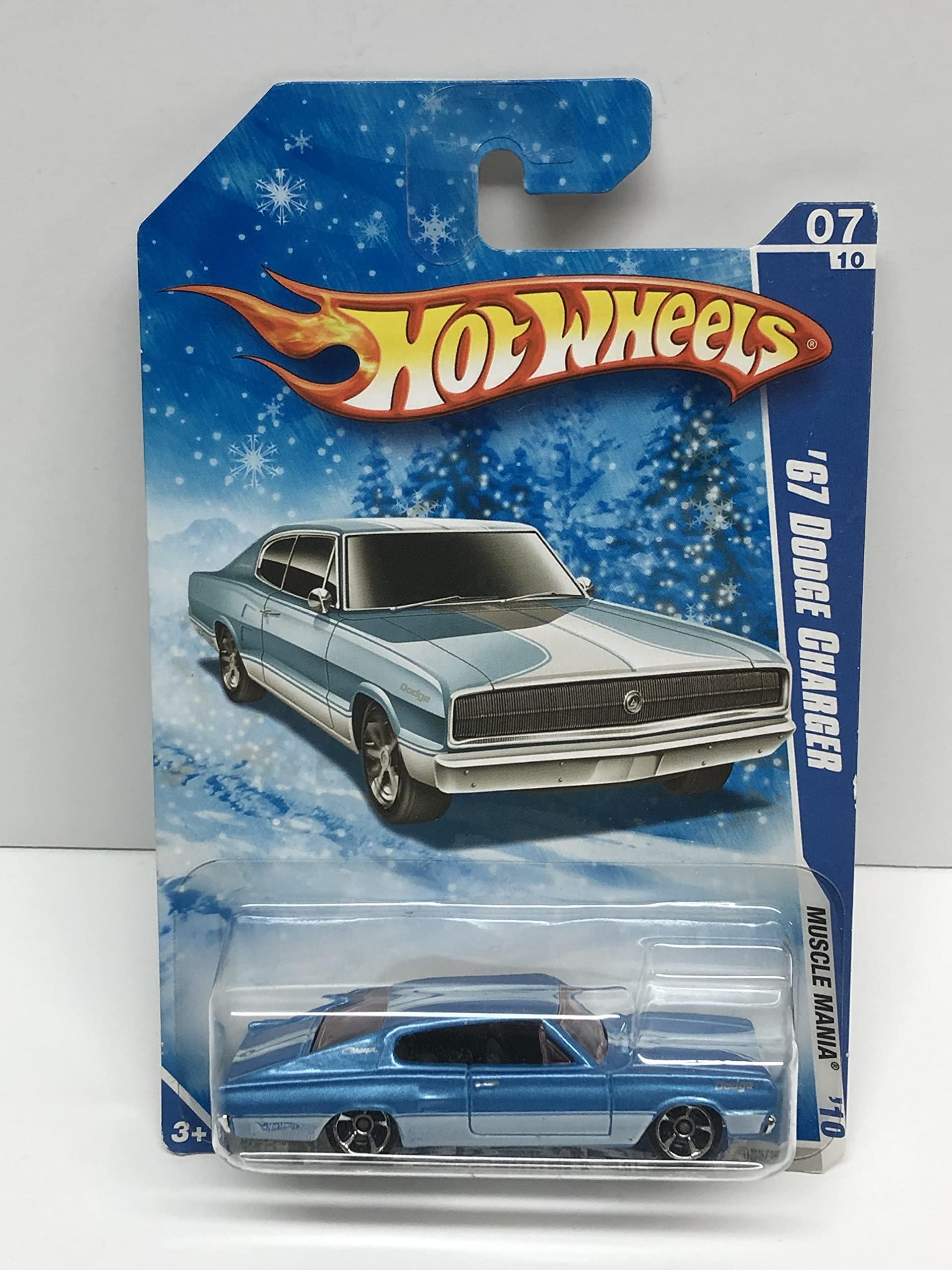 2010 Hot Wheels '67 DODGE CHARGER Snowflake carded die-cast 085/240