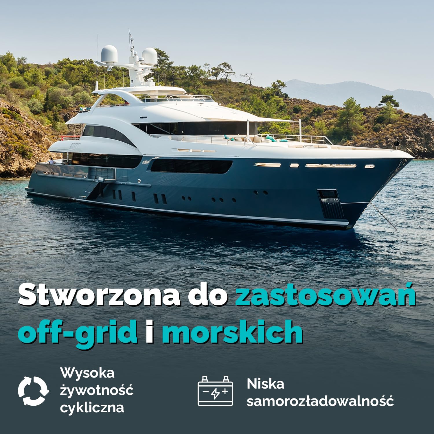 Bateria AGM 80Ah 12V – Akumulator Głęboko-Cykliczny Bezobsługowy do Kampera, Przyczepy, Łodzi, Movera, Systemów Solarnych i Zastosowań Off-Grid