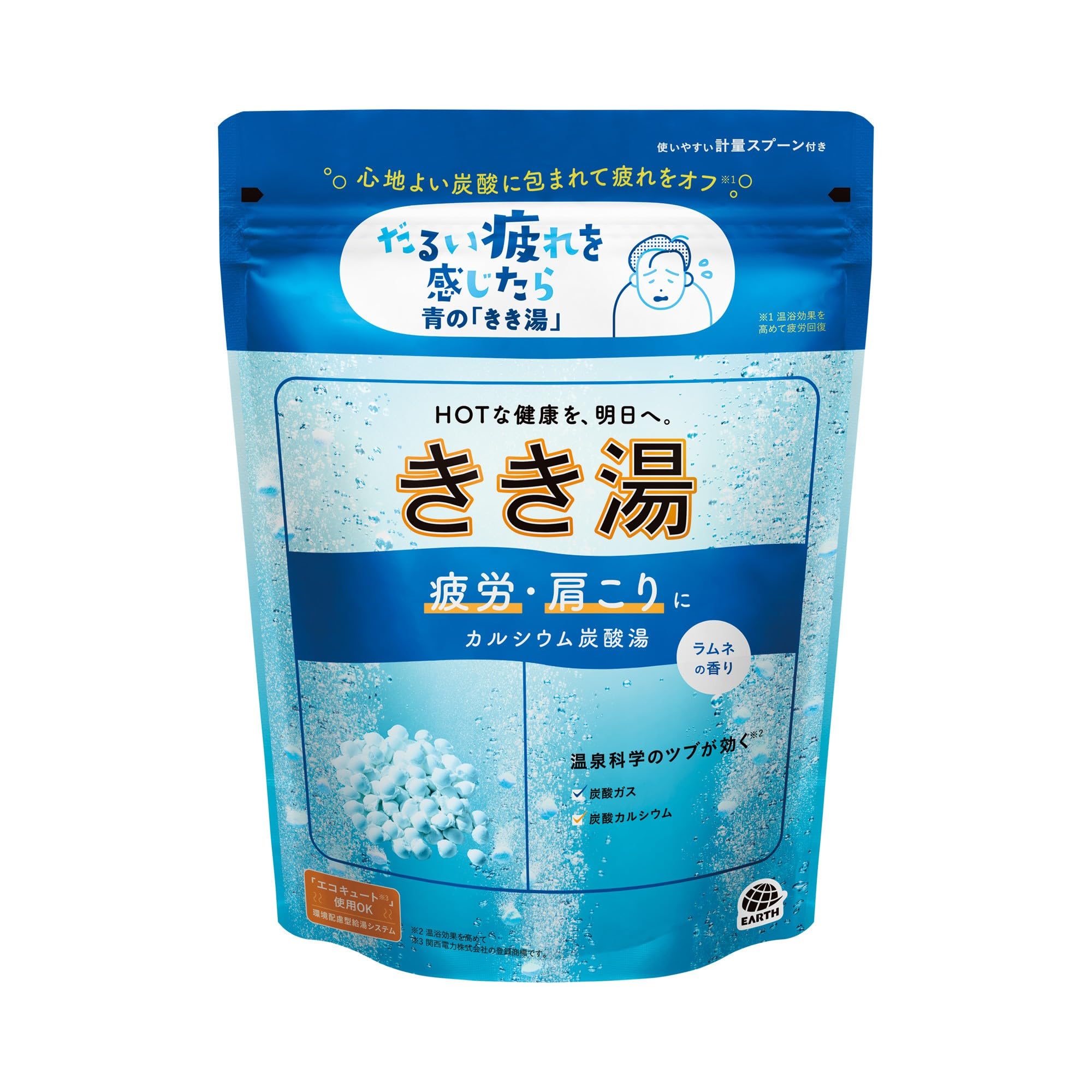 KiKi湯 [Medicinal Bath Additive] Calcium Carbonate Bath with Lemon Flavor, 360g (Approximately 12 uses) BASQUIN Carbonate Bath Additive : Beauty
