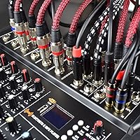 Vista 7 de Adaptador de cable doble RCA macho a doble XLR macho, cable de enchufe de teléfono L/R RCA a XLR desequilibrado de 5 pies, cable de salida de cinta