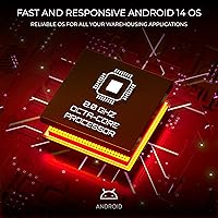 Vista 7 de Chainway C90 - Escáner inalámbrico multiusos de código de barras Android, lector de código de barras 2D/1D/QR, Play Store, pantalla vívida de 5.7