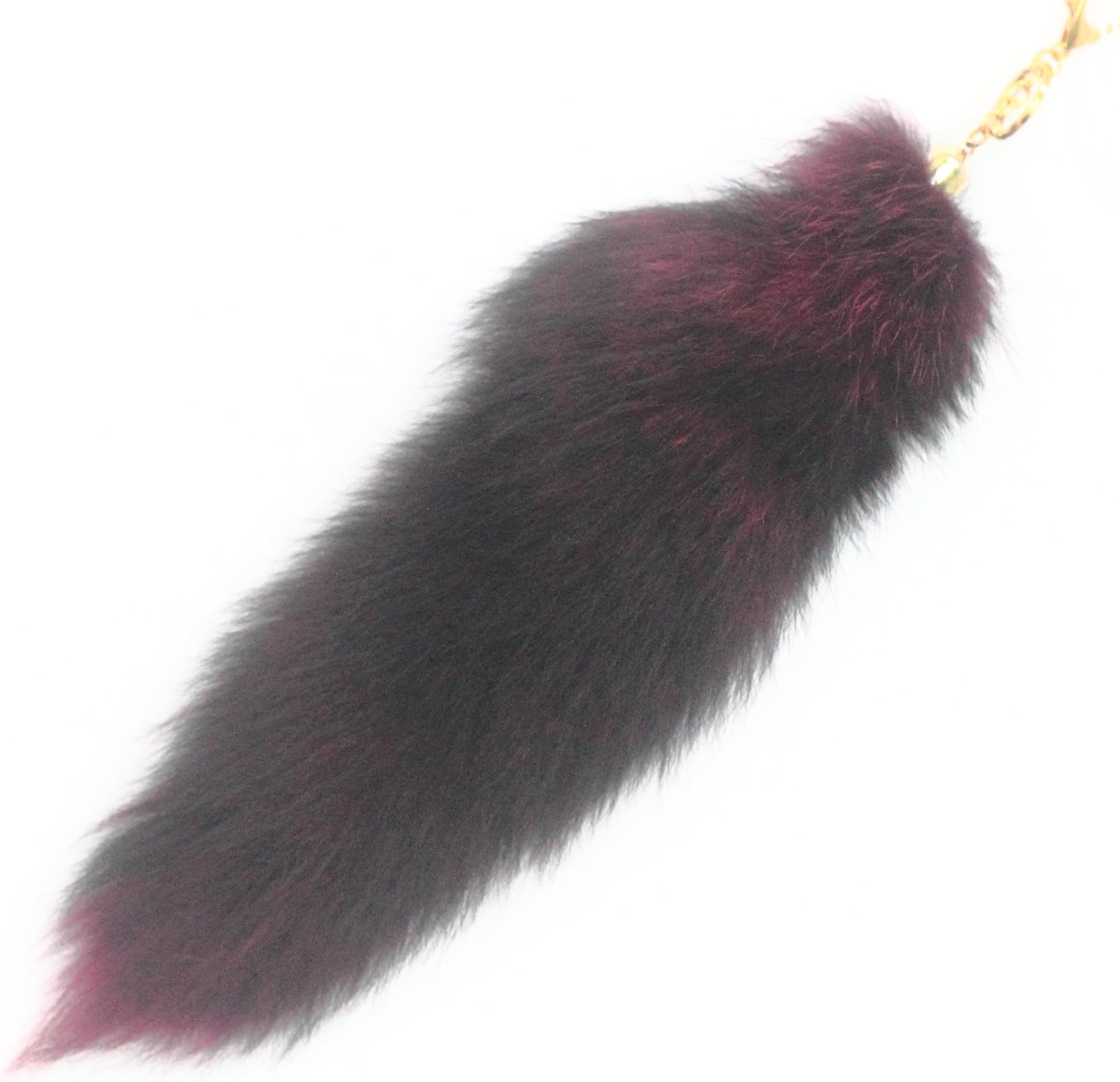 Supper Huge and Fluffy Colored Fox Tail Fur Cosplay Toy Handbag Accessories Key Chain Ring Hook Tassels