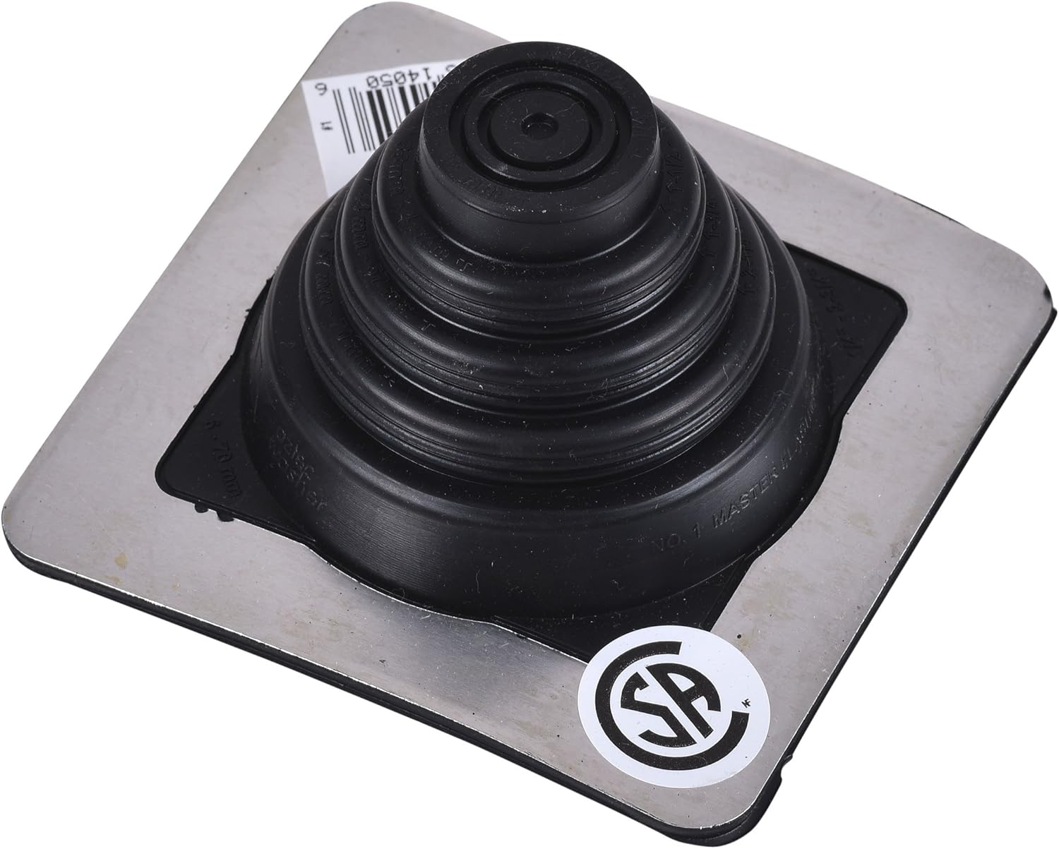 Oatey Closed to 1/4 to 3/4 in. Master Flash EPDM 4-1/2 in. x 4-1/2 in. Base Roof Flashing