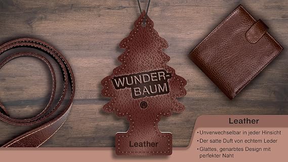 Little Trees Arbre Magique Leather Perfumed Air Freshener Super Long Lasting Scent for Car, Home, Office, etc
