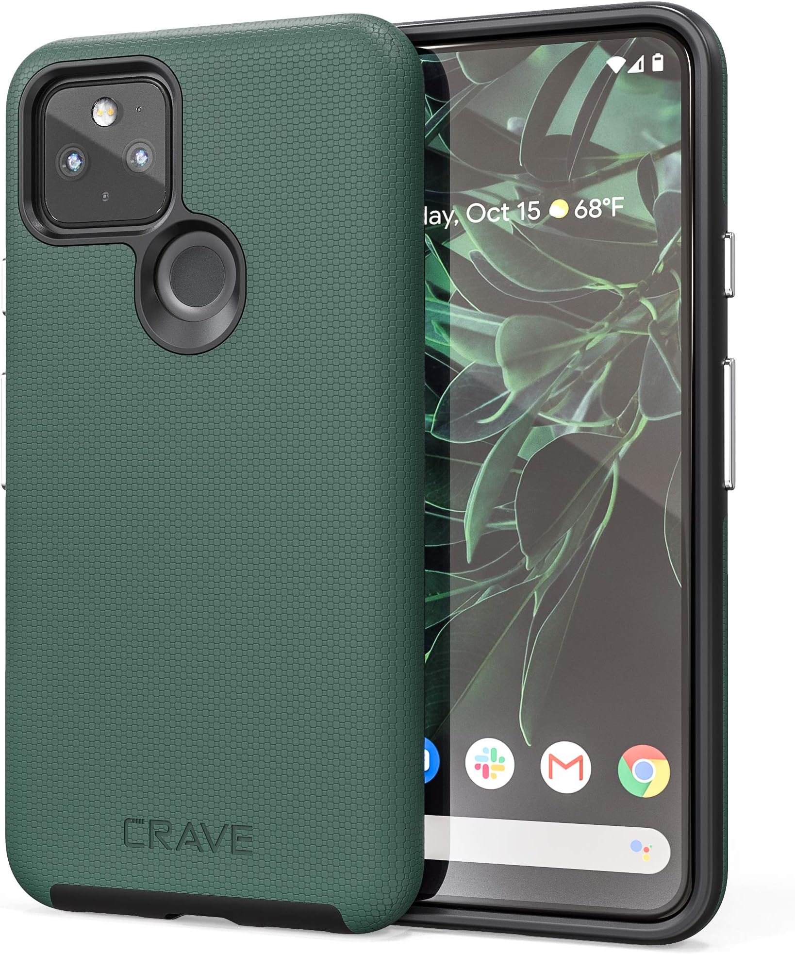 Pixel 5 Case, Dual Guard Protection Series Case for Google Pixel 5 - Forest Green