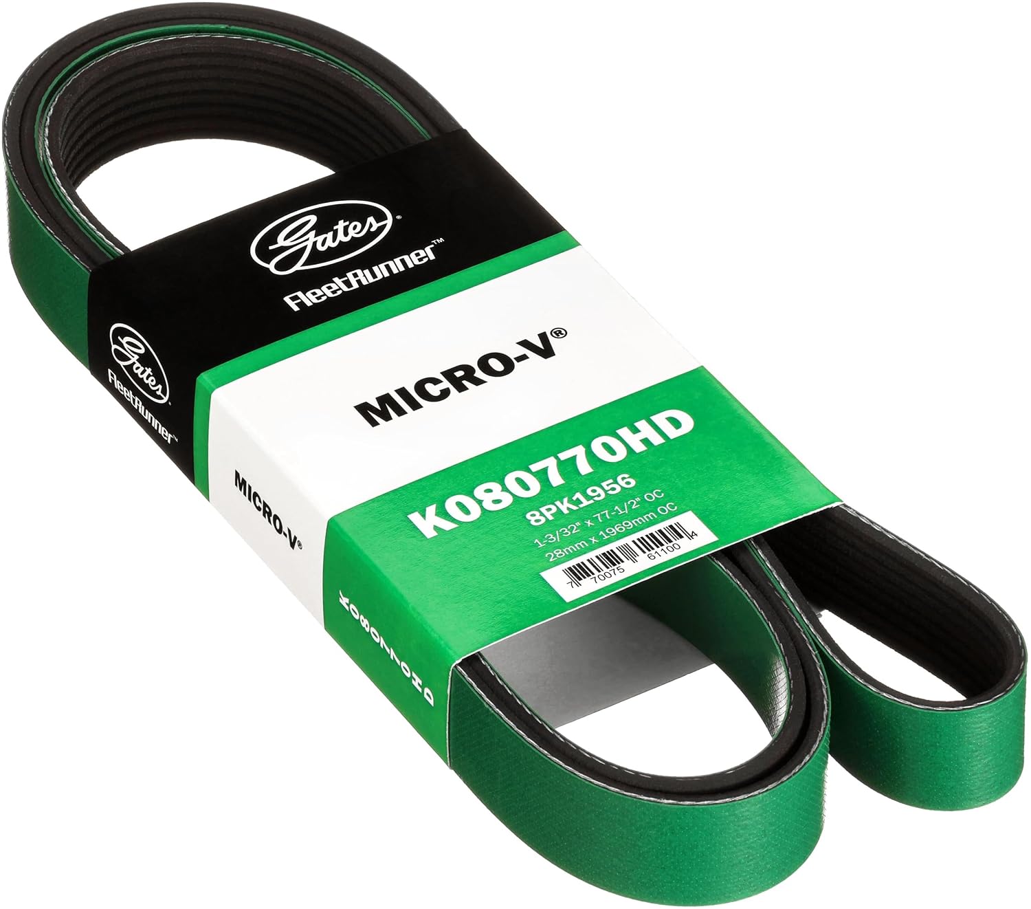 Gates K080770HD Fleet Runner Heavy Duty Micro V Serpentine Drive Belt