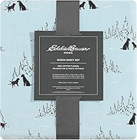 Vista 5 de Eddie Bauer - Full Sheets, Cotton Flannel Bedding Set, Brushed For Extra Softness, Cozy Home Decor (Dog Friends, Full)