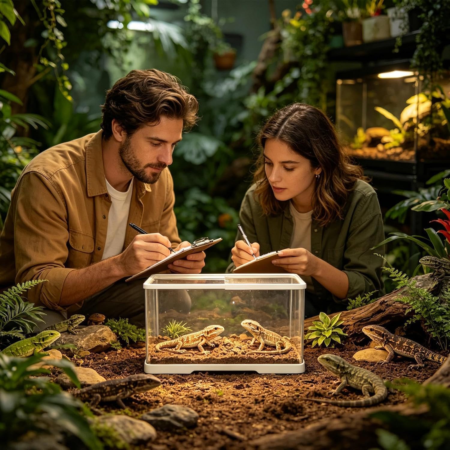 Tarantula Enclosure - Escape Proof Ventilation Tortoise Keeper | Acrylic Tarantula Cribs Lizard Enclosure | for Bearded Dragon Leopard Gecko Hermit Crab