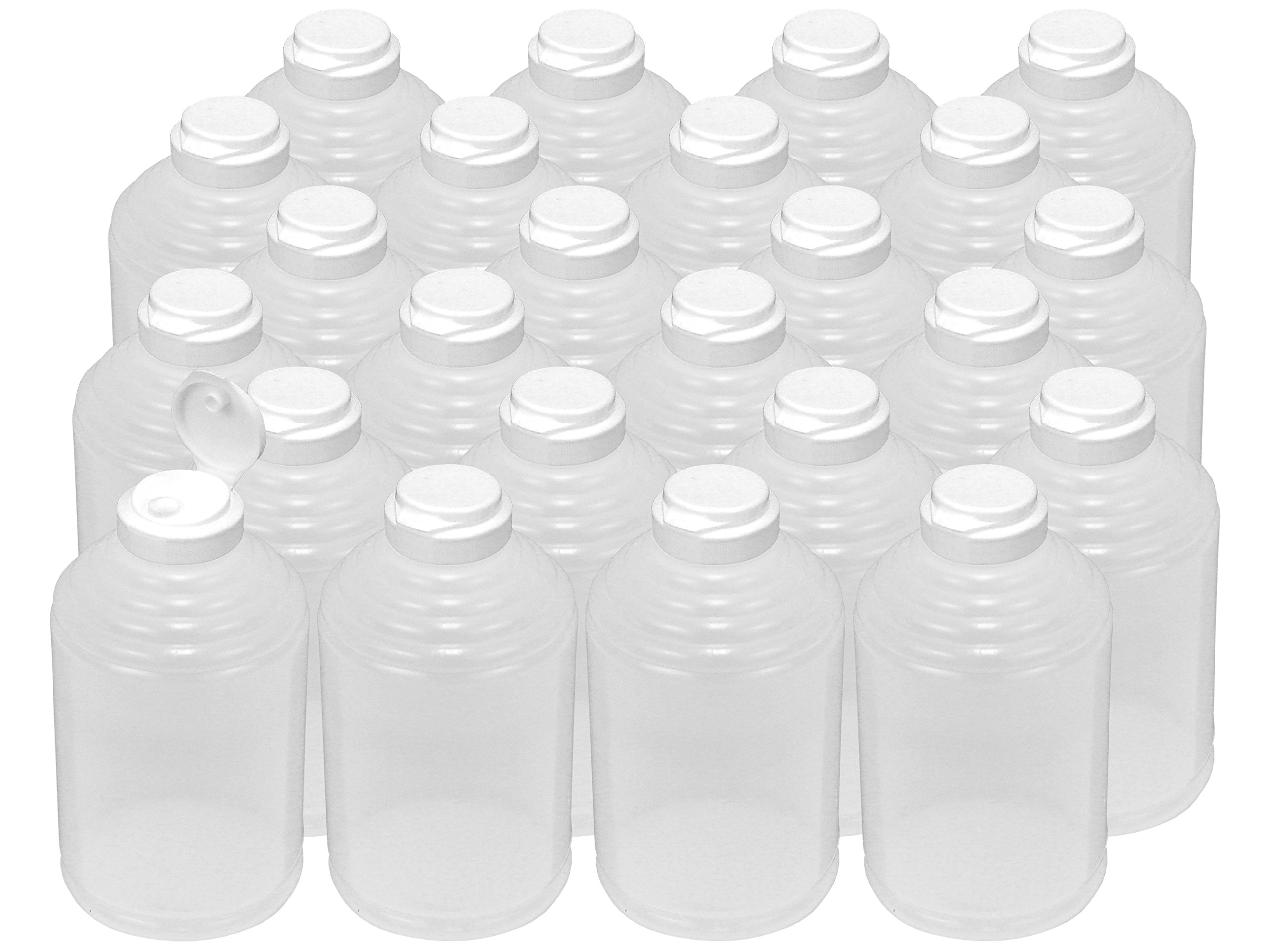 Poly Farm Bottle, 24 oz Skep, with 38mm Flip Top Cap and Seal, LDPE, (Great for Honey) (24)