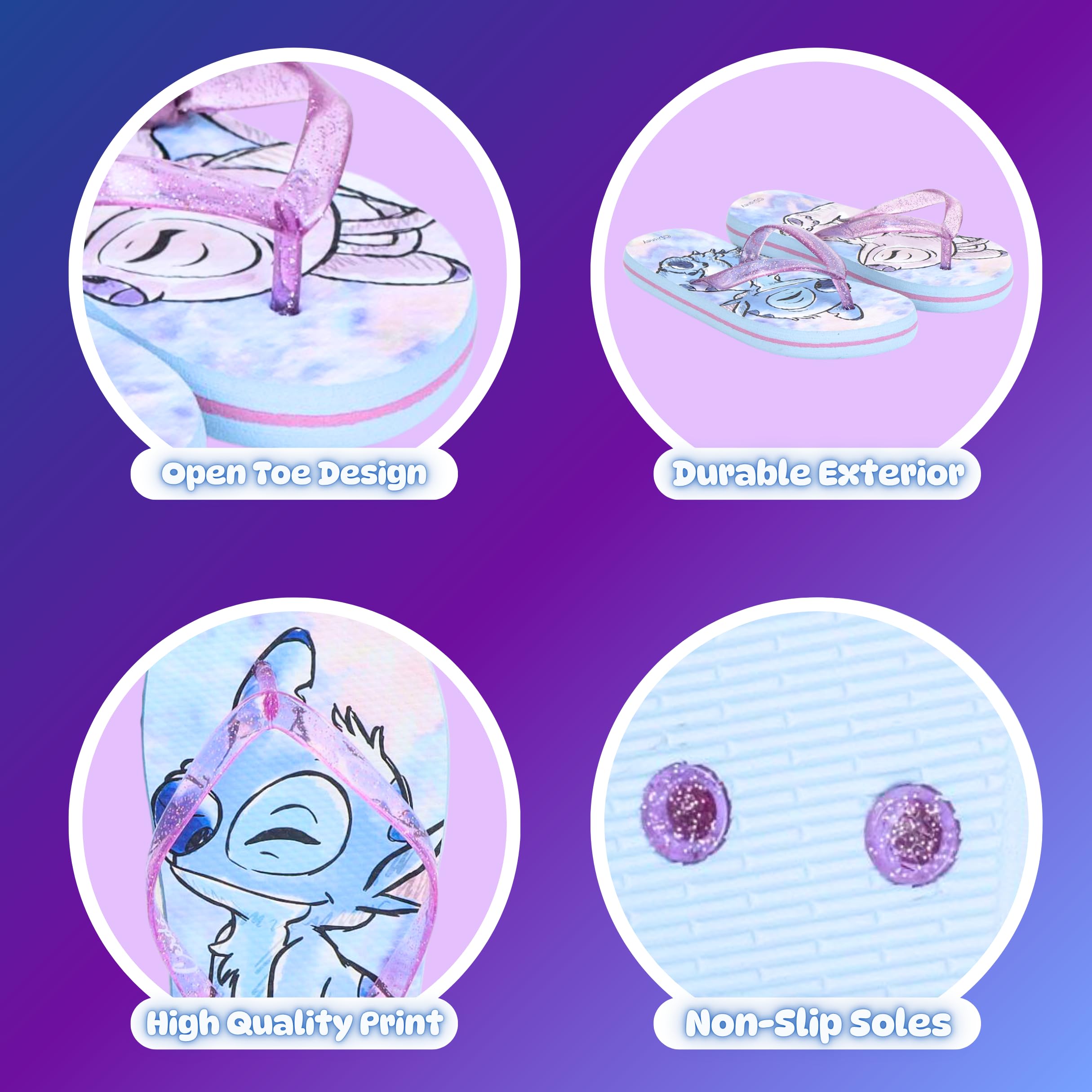 Disney Stitch e Angel Infradito da Ragazze, Sandali Estivi per Bambine, Taglie EU 28 a 35