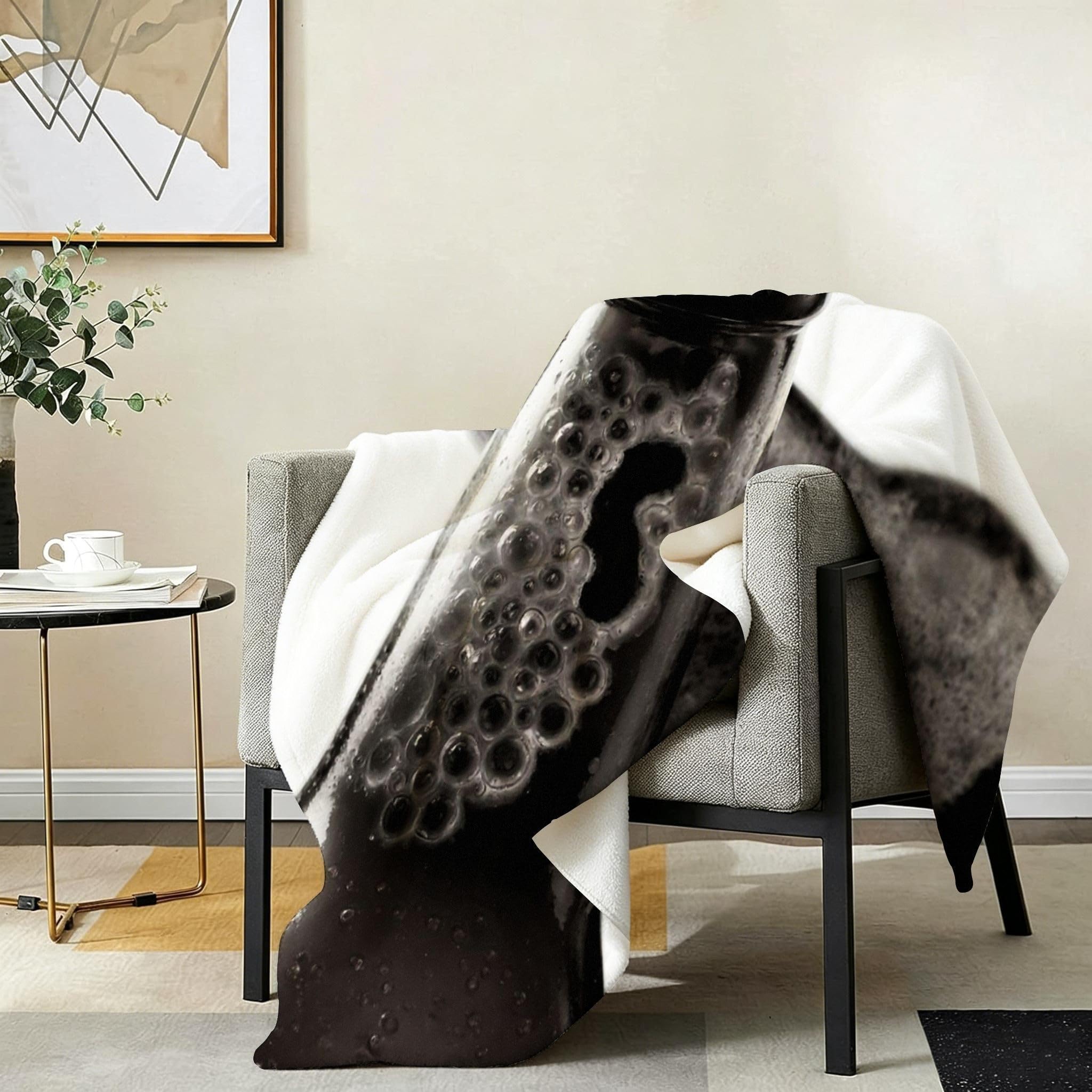 Coperta Pile Matrimoniale 240x260 cm Bottiglia Grigia, Coperta XXL Super Morbida Multiuso Come Copriletto o Plaid da Salotto, Calda e Leggera, Protezione dal Freddo, AW7152
