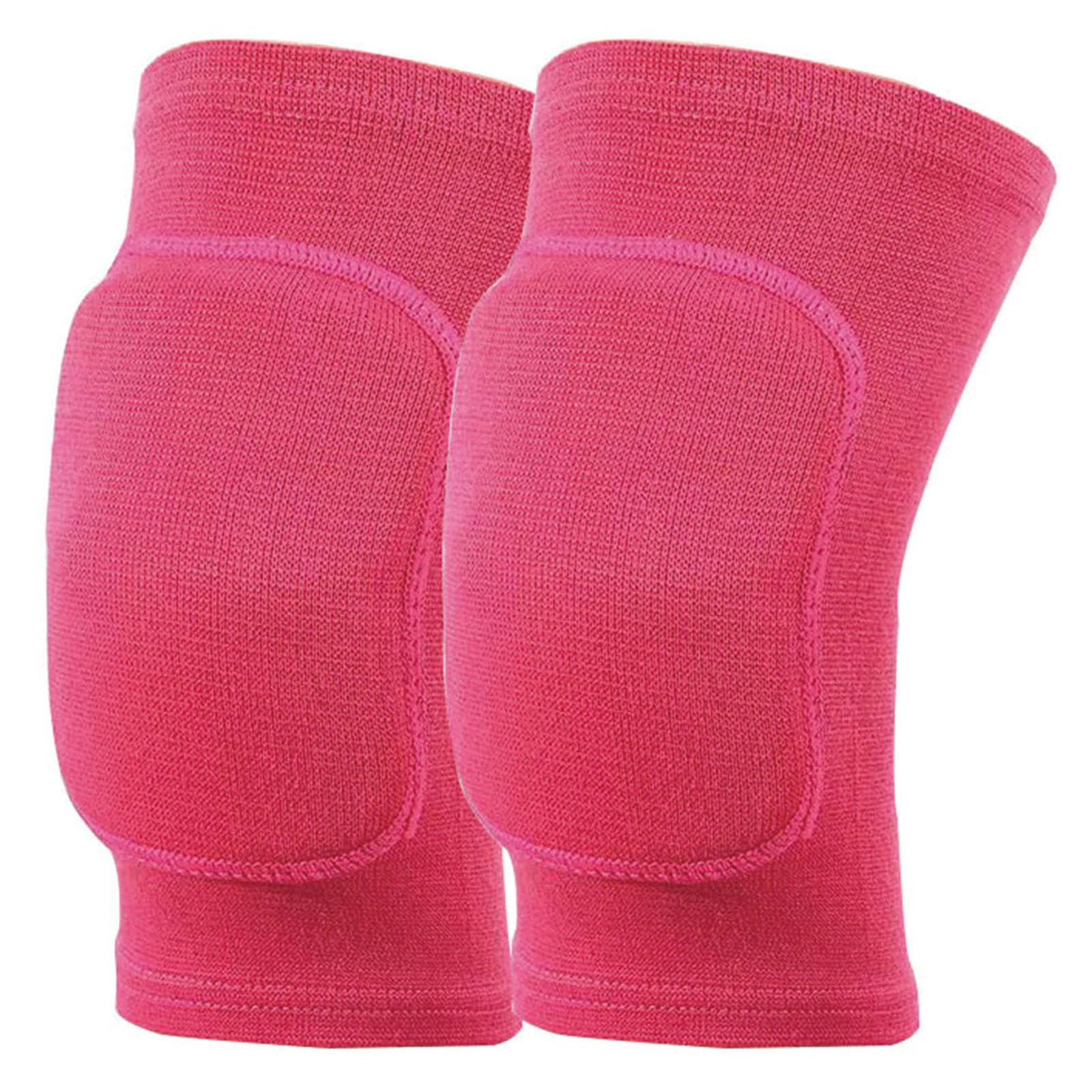 xingjieyun Anti slip sponge,soft and breathable men's,women's,girls',and children's knee pads suitable for sports scenes such as volleyball,dance,yoga,wrestling,running,cycling,etc (red, L)