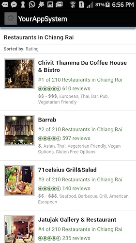 Restaurants in Chiang Rai, Thailand!