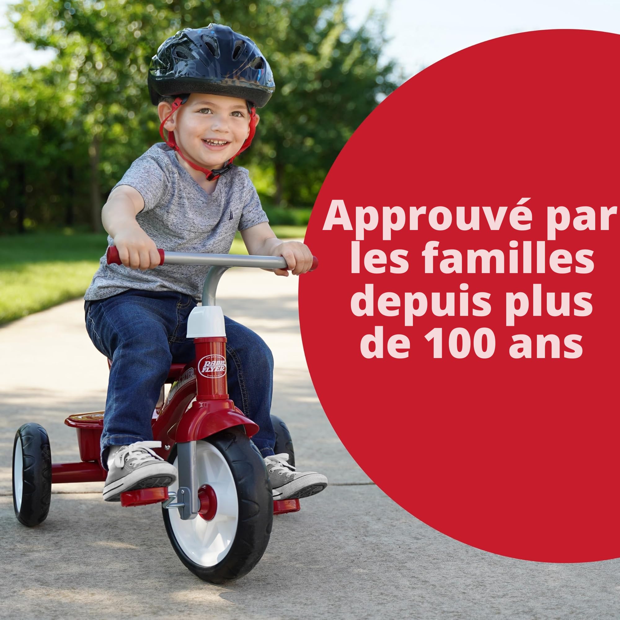 Radio Flyer Red Rider Tricycle, Tricycle d'extérieur de 2 Ans et Demi à 5 Ans (exclusivité Amazon)