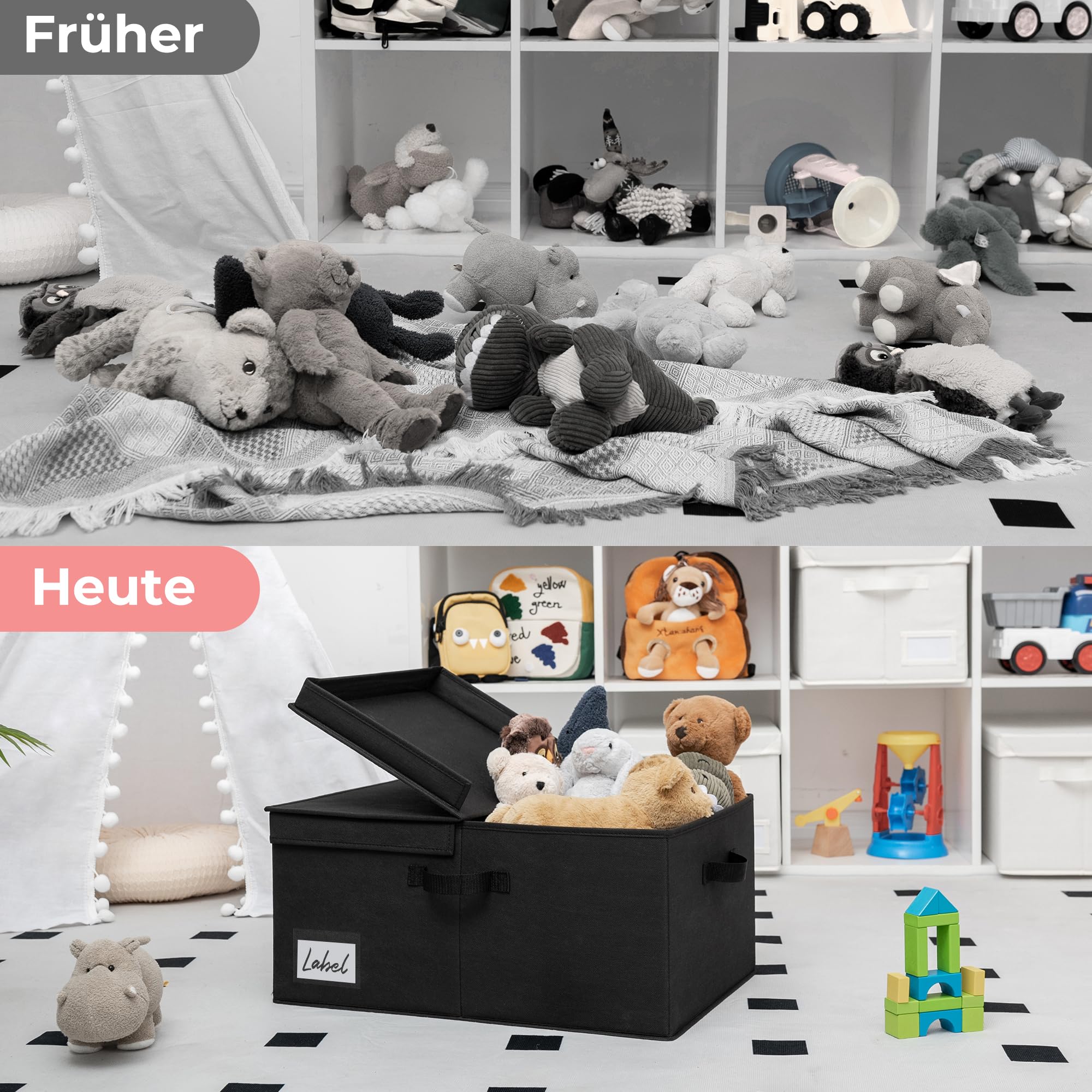 GRANNY SAYS Bündel aus Ordnungsboxen mit Deckel und Aufbewahrungsbox Groß