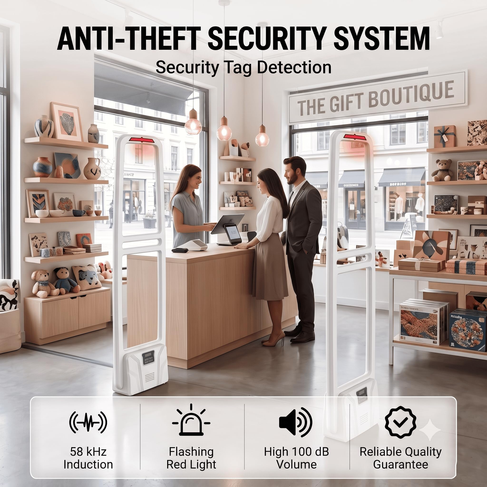 Sistema de Seguridad antirrobo Incluye un Mando a Distancia y 100 Etiquetas