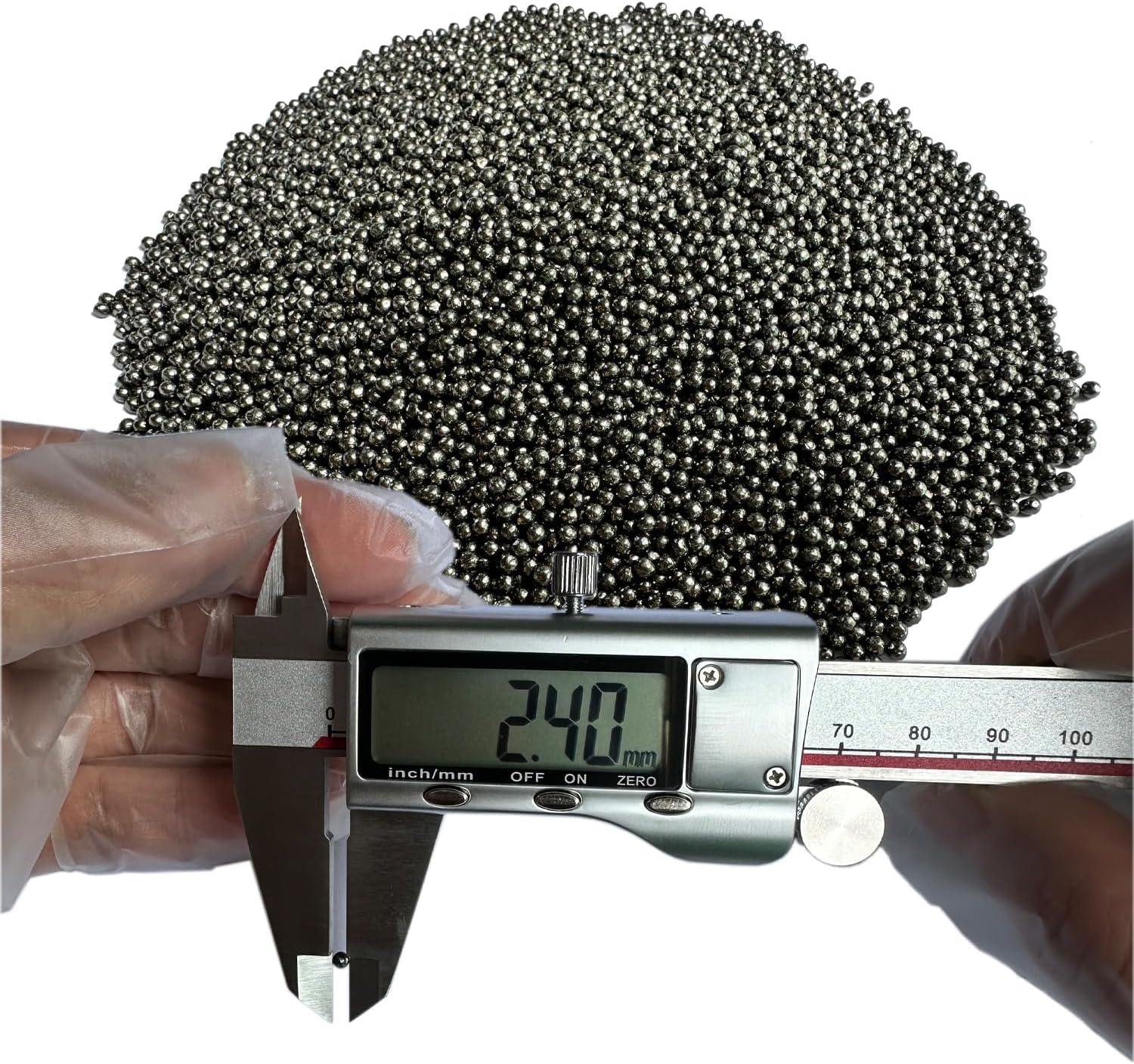 Premium Lead Shot Balls #7.5(2.4MM) Bag for Reloading, Fishing, and DIY Supplies - Ideal for Adding Weight to Projects and Reducing Vibration