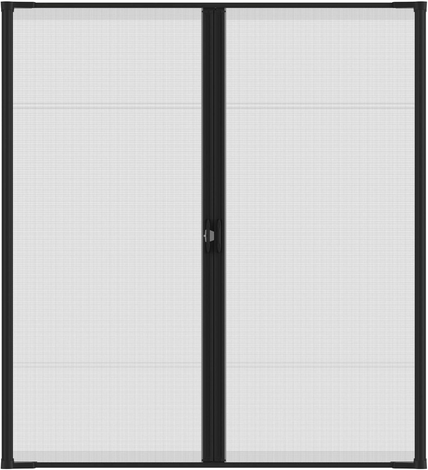 Brisa Double Black Retractable Screen Door
