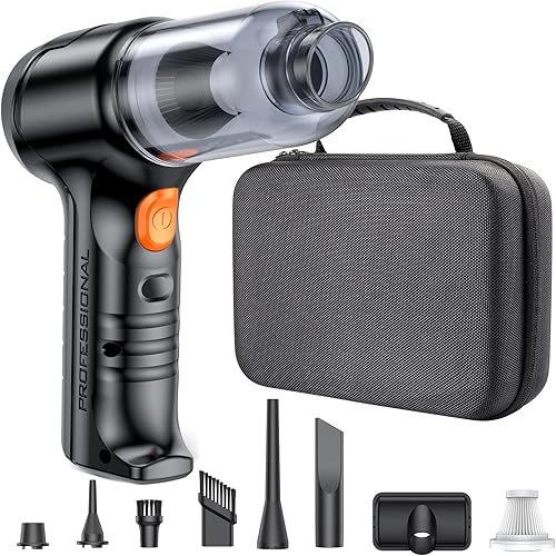 SEALIGHT Mini aspiradora portátil inalámbrica con succión de alta potencia de 13000 pa, limpiador de mano ligero y compacto para automóvil y hogar