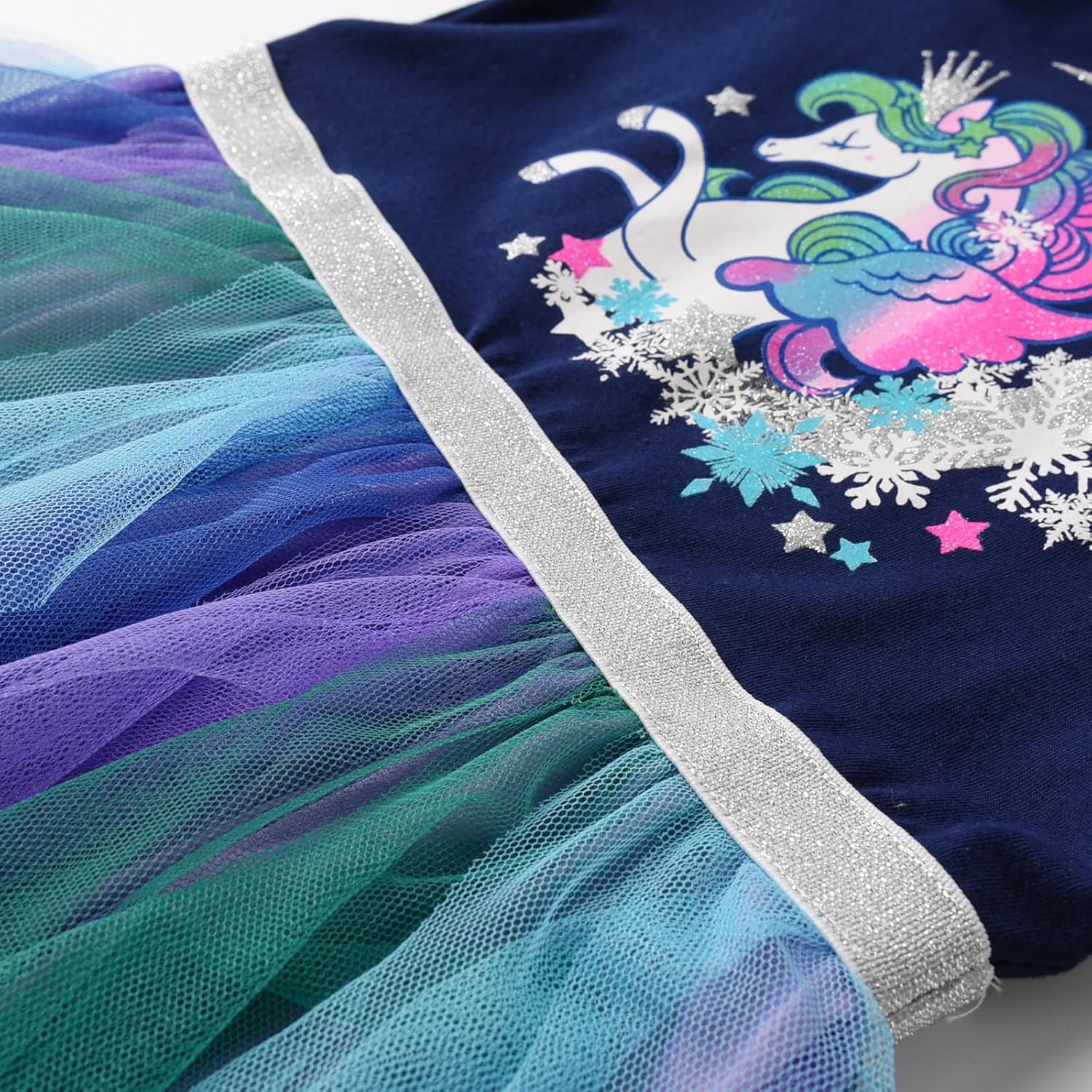 VIKITA Girls Dresses Winter Long Sleeve Party Tutu Dresses for Girls 3-12 Years - Image 5