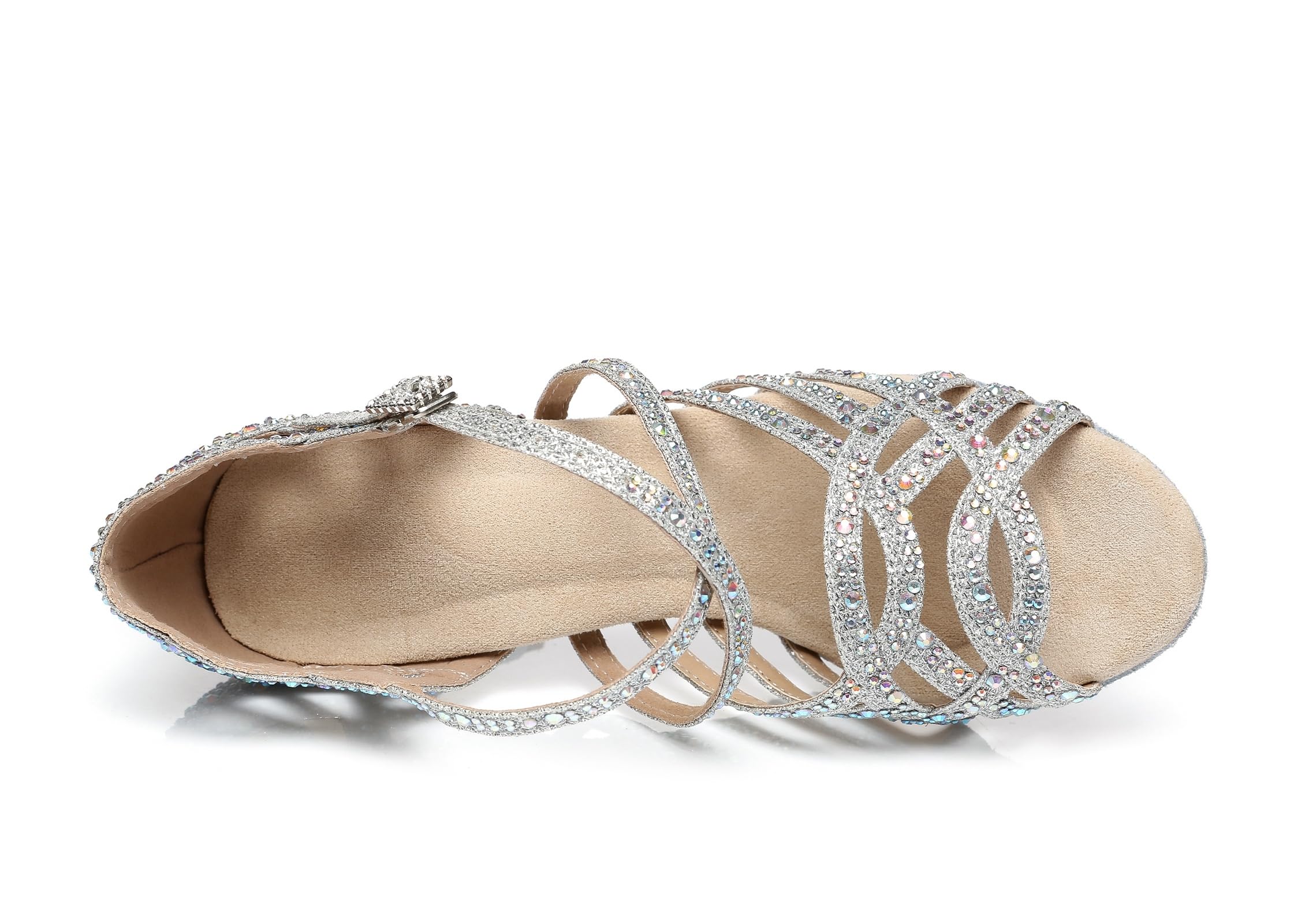 Femme Danse Chaussures avec Strass Mariage Soirée Sandals avec Talon