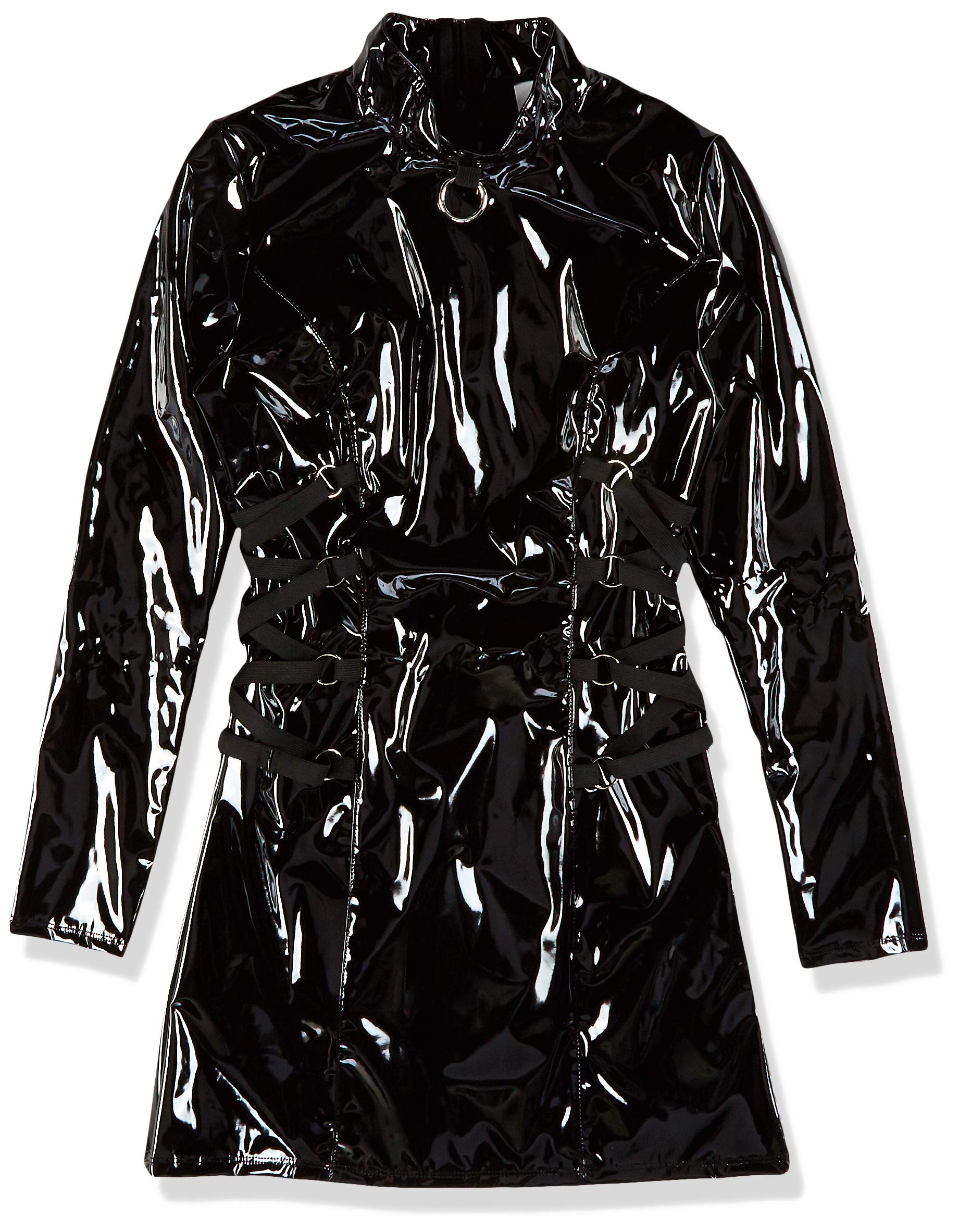Black Level Vinyl Dress Black L
