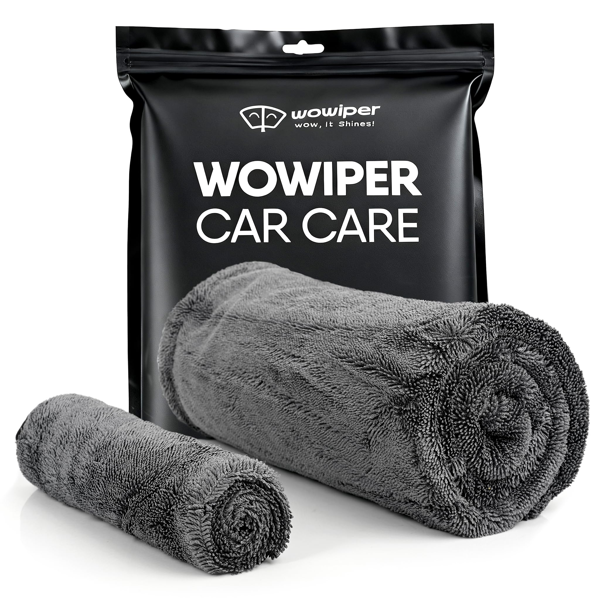 Car Drying Towel 1300 GSM, XL 24"x36", Microfiber Car Drying Towel, Twisted Loop Auto Drying Cloth, Ultra Absorbent, Fast Dry, Streak-Free Drying, Lint-Free & Scratch-Free, for Cars SUVs Trucks