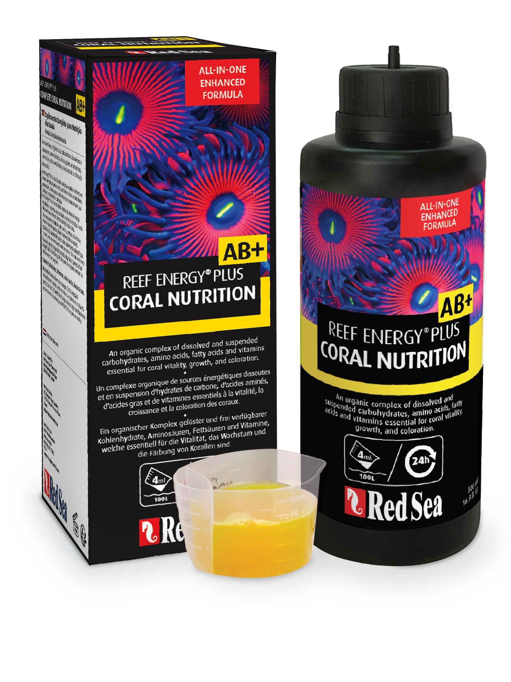 Red Sea Reef Energy Plus All-in-One Coral Superfood AB+ 500ml by AquaNature