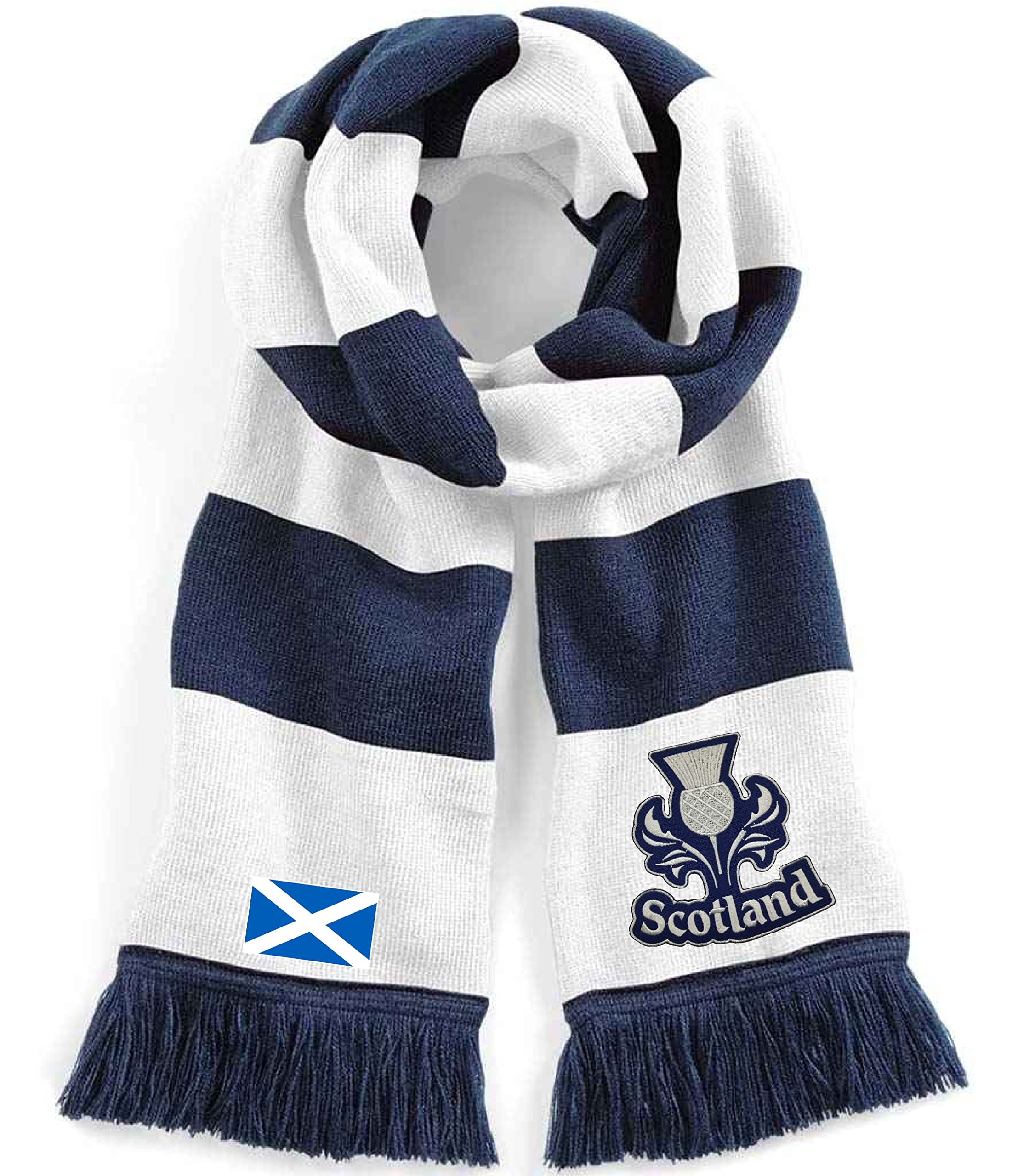 Sciarpa Irlandese Calcio - Doppia Faccia Bianco/Rosso - 144x14 Cm - Tifosi Squadra Nazionale