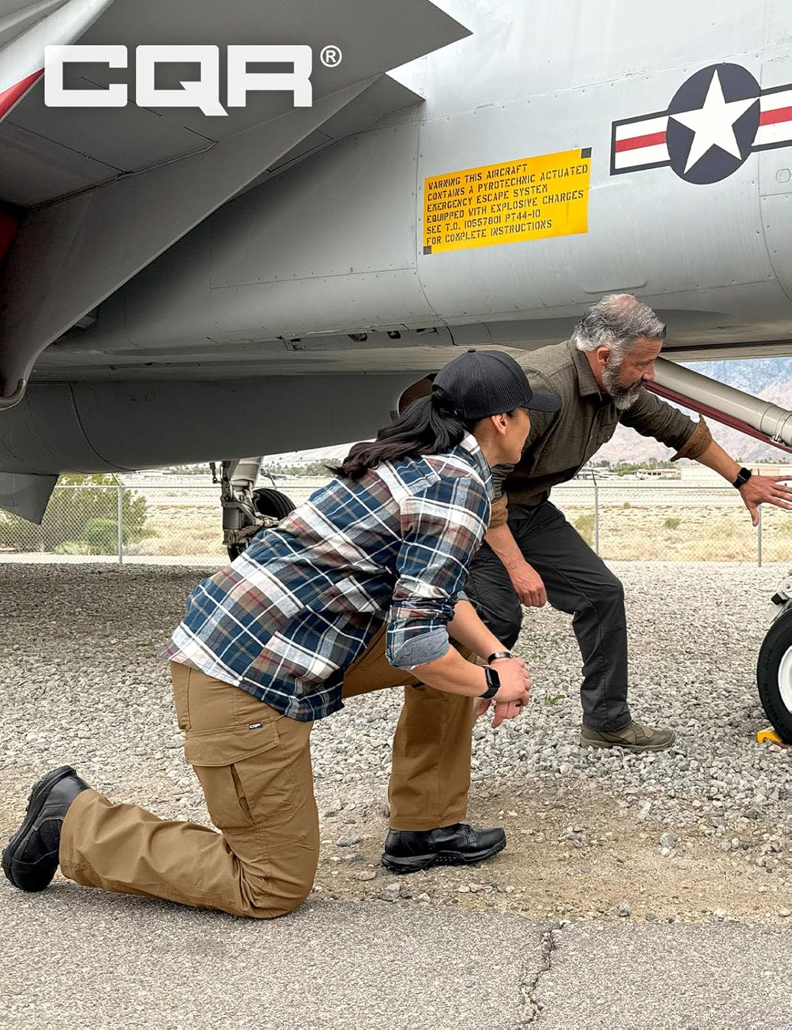 CQR Women's Flex Stretch Tactical Pants, Water Resistant Ripstop Cargo Work Pants with Pockets for Outdoor & Hiking - Image 3