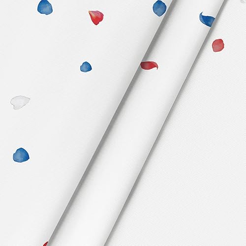 Miniatura 4 de Horaldaily Mantel redondo para el 4 de julio, 70 x 70 pulgadas, Día de la Independencia de Amapola Patriótica para decoración de fiestas, picnic,