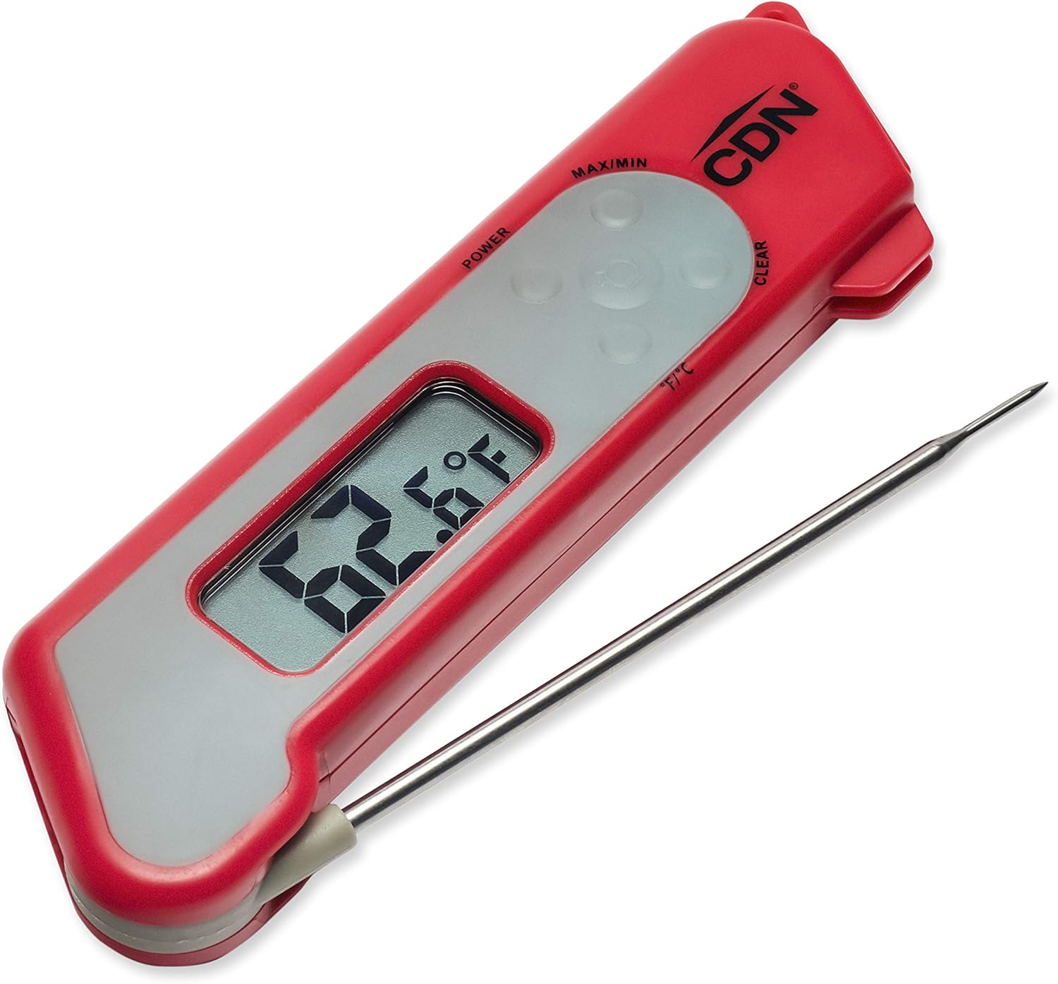 70% оƒƒ Evеrуthіng CDN TCT572-R ProAccurate Digital Instant Read Folding Thermocouple Cooking Thermometer-NSF Certified Red